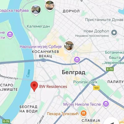 Long-term rental Two-room apartment in premium residential complex BW Residences, Belgrade