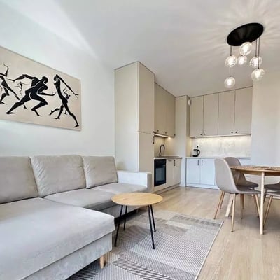 Long-term rental of a modern two-room apartment with a balcony in Prądnik Biały, Kraków