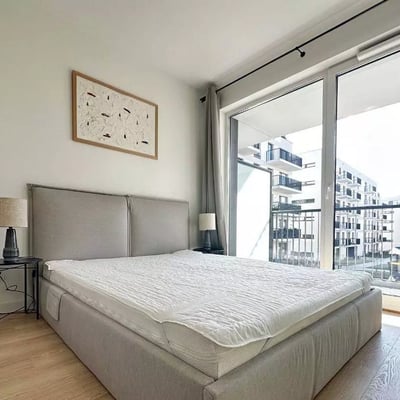 Long-term rental of a modern two-room apartment with a balcony in Prądnik Biały, Kraków