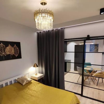 Long-term rental stylish 2-room apartment with balcony in Zabłocie, Kraków