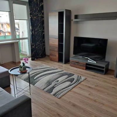 Long term rental two room apartment with balcony near the main station in Wrocław