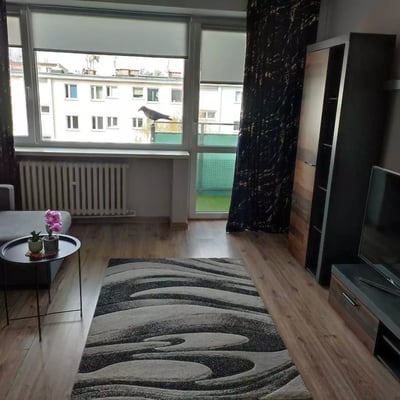 Long term rental two room apartment with balcony near the main station in Wrocław