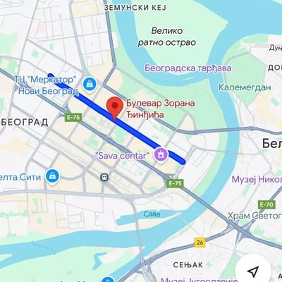 Long term rent of a studio apartment in New Belgrade