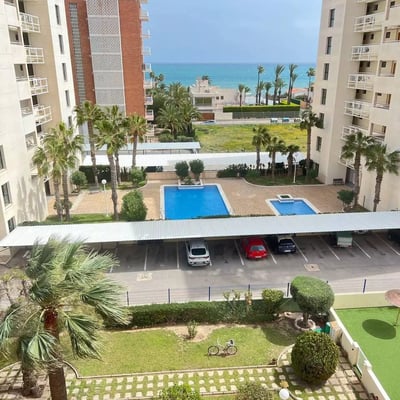 Long-term rental apartment with sea view in Torrevieja (Alicante), 2 bedrooms just 100m from the beach