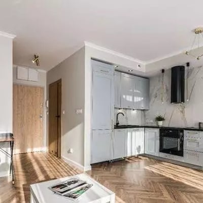 Long-term rental 31 m² studio with balcony & garage in a new building on Braniborska St, Wrocław