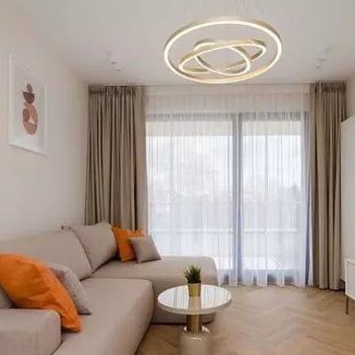 Long-term renta 3-room apartment with balcony and parking in Mokotów, Warsaw