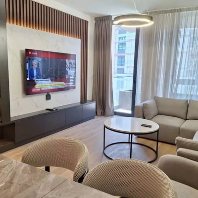 Long-term rental brand new 3-room apartment in BW Eterna, Belgrade, Serbia