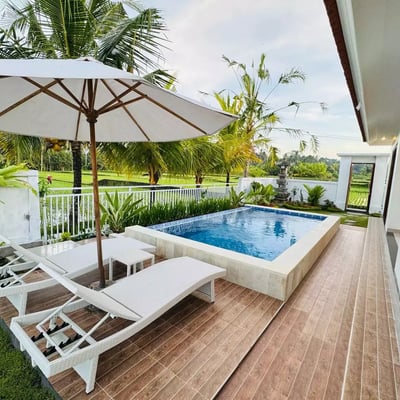Long-term rental brand new Villa with rice field view – Ubud, Indonesia