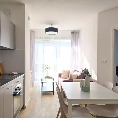 Long-term rental of a 4-room apartment near the park, Krakow