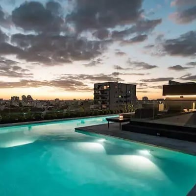 Long-term rent spacious studio in a premium residential complex with pool in Colegiales, Buenos Aires