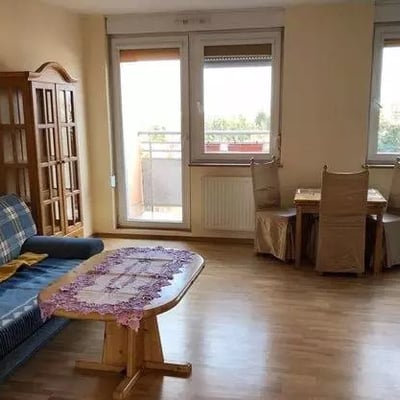 Long-Term rental 2-room apartment with two balconies and parking in Wrocław