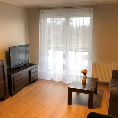 Long-term rental 2-room apartment with balcony in a new building, Poświętne, Wrocław