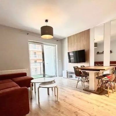 long-term rental of 2-room apartment on  Wrocław, with balcony, parking and full amenities