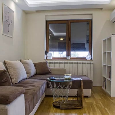 Long-term rental of a 2-room apartment in a new building with a terrace, Vozdovac area, Belgrade