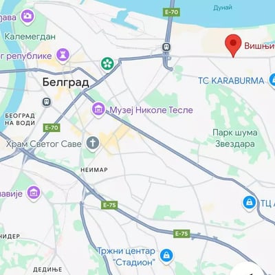 Long-term rental of a 3-room apartment near Big Fashion Mall, Karaburma, Belgrade, Serbia