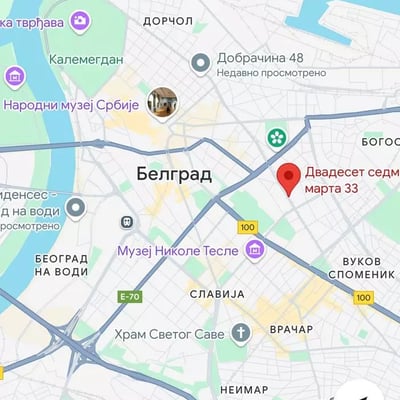 Long-term rental of a 4-room apartment near Tašmajdan Park, city center, Belgrade, Serbia