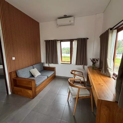 Long-term rental of a new villa with pool and rice field view, Ubud, Indonesia