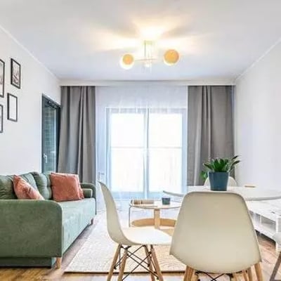 Long-term rental stylish apartment with parking & spa access in Angel City, Wrocław, Poland