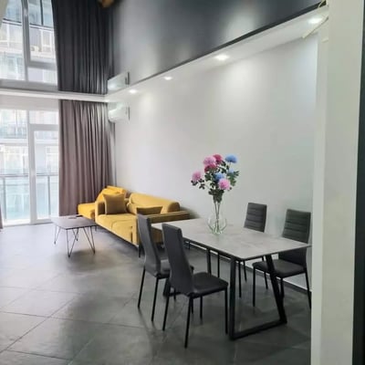 Long-term rental stylish 1+1 apartment near the area Metro City, Batumi, Georgia