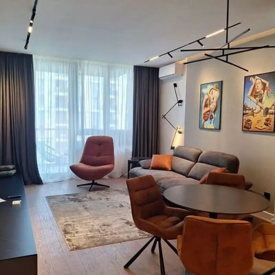 Long-term rental brand new 2-room apartment in BW Quartet 1 premium residential complex, opposite the park, Belgrade