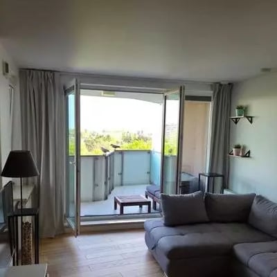 Long-term rental spacious 2-room apartment with terrace in Mokotów district, Warsaw, Poland