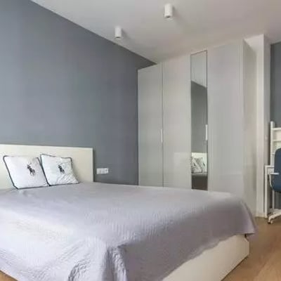 Long-term rental cozy 2-room apartment with balcony in Mokotów district, Warsaw, Poland