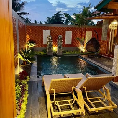 Long-term rental in Bali new villa with pool and bathroom in Kemenuh area