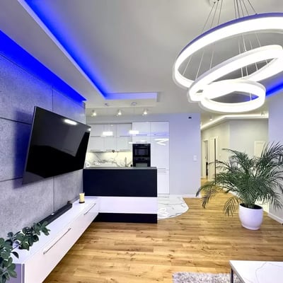 Long-term rental in Kraków stylish 3-room apartment, 74 m², with balcony and parking in Grzegórzki district