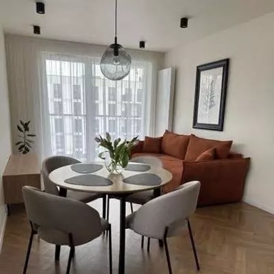 Long-term rental modern 3-room apartment with balcony in the Dębniki district, Kraków
