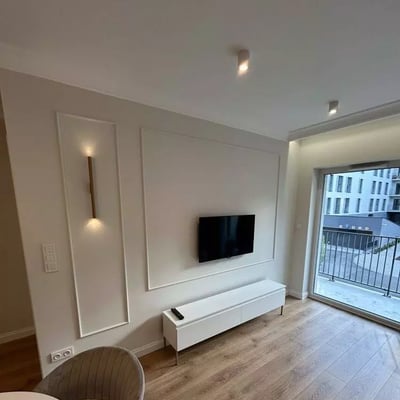 Long-term rental — 2-room apartment with balcony and parking, Praga-Południe, Warsaw