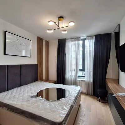 Long-term rental in Belgrade — brand new 2-room 59 m² apartment with balcony in BW Eterna