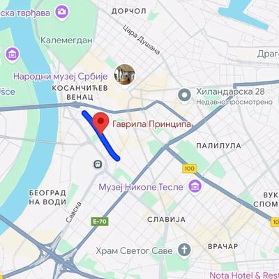 Long-term rental in Belgrade — 51 m² three-room apartment with balcony and appliances near the city center