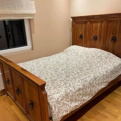 Long-term rental in Belgrade — spacious 2-room 58 m² apartment with appliances and AC in Zemun near a park