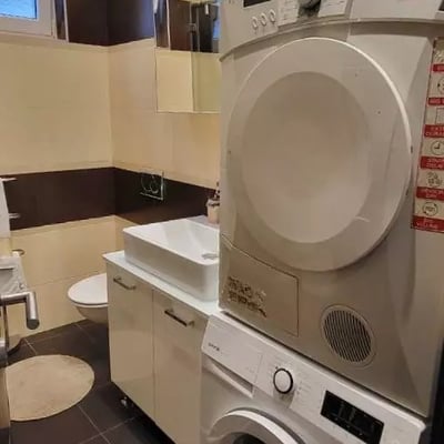 Long-term rental in Belgrade — spacious 2-room 58 m² apartment with appliances and AC in Zemun near a park