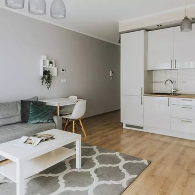 Long-term rental in Wrocław — 40 m² apartment in Angel River complex with parking, gym & spa near city center