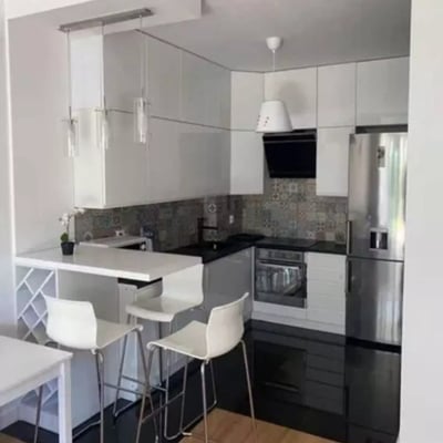 Long-term rental of a modern 50 m² 2-room apartment with a terrace in Zawady, Wilanów, Warsaw