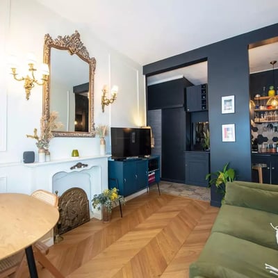 Long-term rental of a 35 m² 2-room apartment on Villa Jean Jaurès, Clichy — near Paris