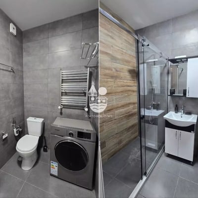 Alquiler a largo plazo nuevo apartamento 1+1 con vista al mar y a las montañas en Batumi