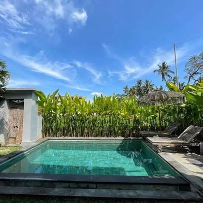Long-term rental new villa with rice field view in Ubud