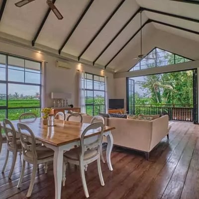 Long-term rent — spacious villa with rice field views, Singakerta, Ubud