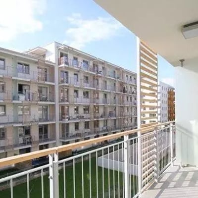 Long-term rent studio with balcony in quiet area, Żabiniec, Krakow