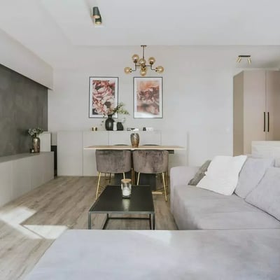 Location à long terme d’un appartement avec balcon et salle de sport à River Point, Wrocław, Pologne