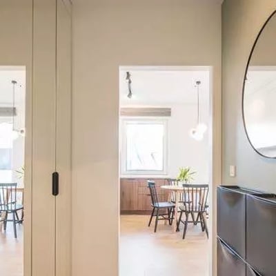 Long-term rental 60 m² 3-room apartment with balcony and AC, Psie Pole, Wrocław