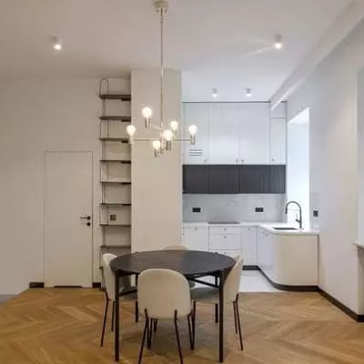 Langzeitmiete 2-Zimmer-Wohnung 64 m² mit Terrasse im Bezirk Mokotów, Warschau, Polen