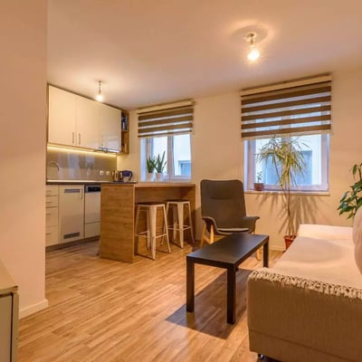 Location longue durée à Belgrade, Serbie appartement de deux pièces près du centre-ville, 46 m²