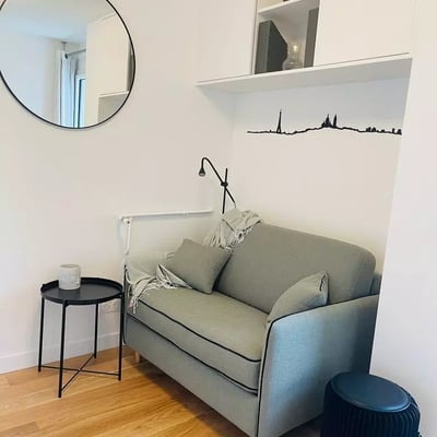 Long-term rental of a studio, 12 m² in Paris, France