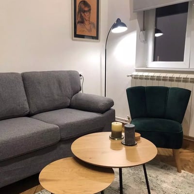 Location longue durée d’un studio de 26 m² à Belgrade, Serbie