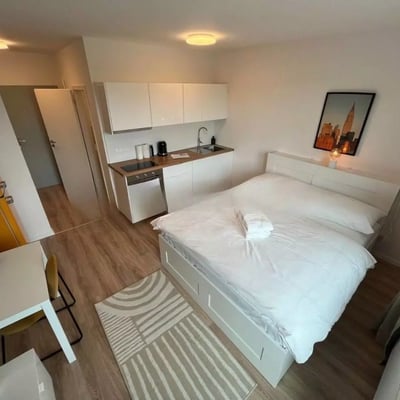 Langfristige Miete 1-Zimmer-Wohnung im Neubau Ovocné Sady, Ružinov, Bratislava, Slowakei