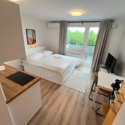 Langfristige Miete 1-Zimmer-Wohnung im Neubau Ovocné Sady, Ružinov, Bratislava, Slowakei