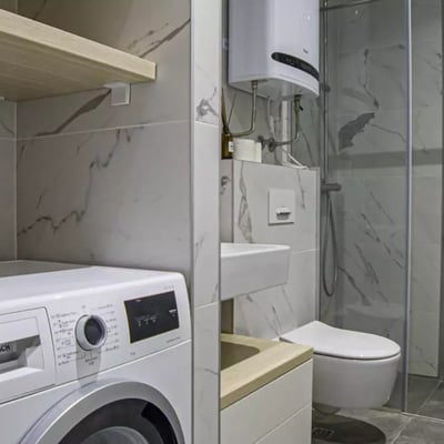 Location longue durée d’un appartement de 2 pièces de 40 m² dans une résidence haut de gamme, Belgrade, Serbie